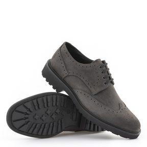 Kensington II Suede Oxford Brogue Shoes | Grey