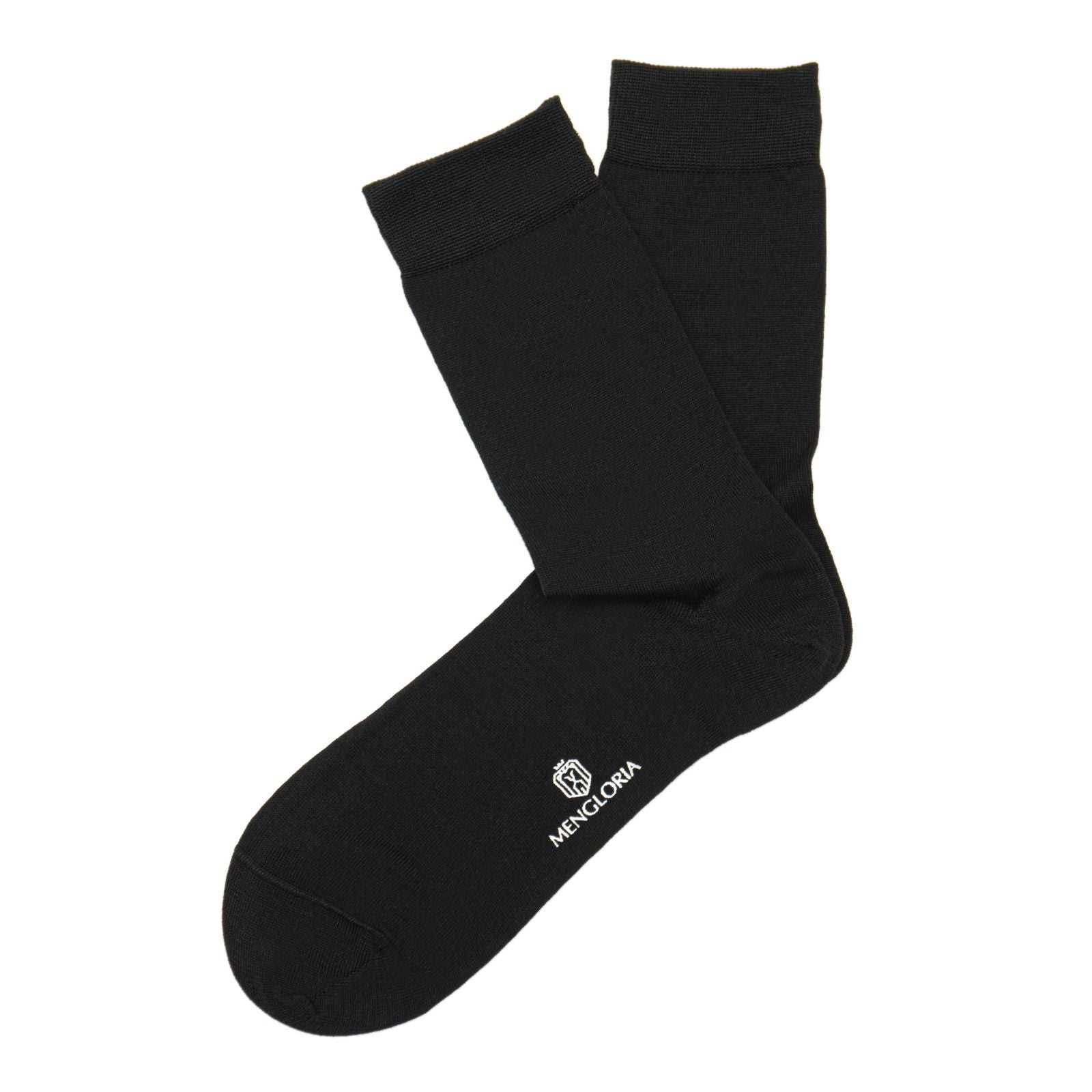 Three-pairs of regular-length socks | Black